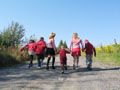 kids on trail